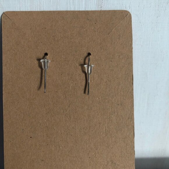 Open Hoop Orange Beaded Dangle Gold Tone Chain Earrings - Picture 3 of 5